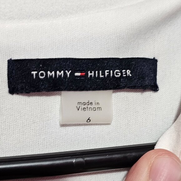 Tommy Hilfiger Sz 6 Sleeveless Pants Jumper Navy White Trim Classic Minimal - Picture 2 of 16